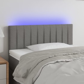 Kopfteil mit LED aus dunkelgrauem Stoff 90x5x78/88 cm von vidaXL, Kopf- und Fußteile - Ref: Foro24-3121833, Preis: 45,98 €, R...