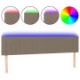 Headboard with LED in taupe gray fabric 180x5x78/88 cm by vidaXL, Headboards and footboards - Ref: Foro24-3121868, Price: 67,...