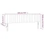 Headboard with LED in taupe gray fabric 180x5x78/88 cm by vidaXL, Headboards and footboards - Ref: Foro24-3121868, Price: 67,...