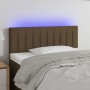 Kopfteil aus dunkelbraunem Stoff mit LED 100x5x78/88 cm von vidaXL, Kopf- und Fußteile - Ref: Foro24-3121843, Preis: 40,05 €,...