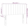 Kopfteil aus dunkelbraunem Stoff mit LED 100x5x78/88 cm von vidaXL, Kopf- und Fußteile - Ref: Foro24-3121843, Preis: 40,05 €,...