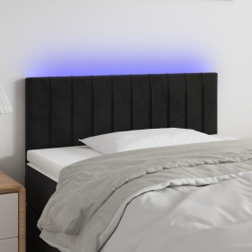 Black velvet headboard with LED 80x5x78/88 cm by vidaXL, Headboards and footboards - Ref: Foro24-3121882, Price: 37,04 €, Dis...