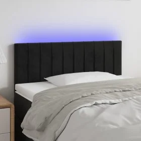 Black velvet headboard with LED 80x5x78/88 cm by vidaXL, Headboards and footboards - Ref: Foro24-3121882, Price: 39,43 €, Dis...