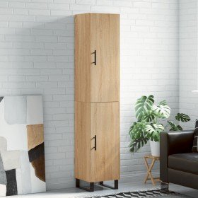 Aparador de madera contrachapada roble Sonoma 34,5x34x180 cm Aparador de madera contrachapada roble Sonoma 34,5x34x180 cm