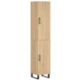 Aparador de madera contrachapada roble Sonoma 34,5x34x180 cm