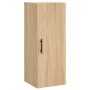 Aparador de madera contrachapada roble Sonoma 34,5x34x180 cm
