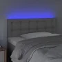 Headboard with LED gray synthetic leather 90x5x78/88 cm by vidaXL, Headboards and footboards - Ref: Foro24-3121694, Price: 47...