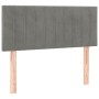 Hellgraues Samtkopfteil mit LED 100x5x78/88 cm von vidaXL, Kopf- und Fußteile - Ref: Foro24-3121892, Preis: 45,60 €, Rabatt: %