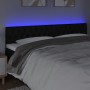 Kopfteil aus schwarzem Stoff mit LED 200x7x78/88 cm von vidaXL, Kopf- und Fußteile - Ref: Foro24-3121972, Preis: 81,48 €, Rab...