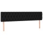 Kopfteil aus schwarzem Stoff mit LED 200x7x78/88 cm von vidaXL, Kopf- und Fußteile - Ref: Foro24-3121972, Preis: 81,48 €, Rab...