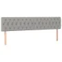 Light gray fabric headboard with LED 180x7x78/88 cm by vidaXL, Headboards and footboards - Ref: Foro24-3121962, Price: 64,77 ...