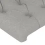 Light gray fabric headboard with LED 180x7x78/88 cm by vidaXL, Headboards and footboards - Ref: Foro24-3121962, Price: 64,77 ...