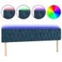 LED-Kopfteil aus dunkelblauem Samt, 180 x 7 x 78/88 cm von vidaXL, Kopf- und Fußteile - Ref: Foro24-3122012, Preis: 90,53 €, ...