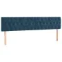 Dark blue velvet LED headboard 180x7x78/88 cm by vidaXL, Headboards and footboards - Ref: Foro24-3122012, Price: 90,53 €, Dis...