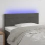 Cabecero con LED de terciopelo gris oscuro 90x5x78/88 cm de vidaXL, Cabeceros y pies de cama - Ref: Foro24-3121789, Precio: 4...