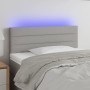 Hellgraues Stoffkopfteil mit LED 90x5x78/88 cm von vidaXL, Kopf- und Fußteile - Ref: Foro24-3121734, Preis: 46,59 €, Rabatt: %