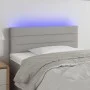 Light gray fabric headboard with LED 90x5x78/88 cm by vidaXL, Headboards and footboards - Ref: Foro24-3121734, Price: 50,76 €...