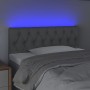 Light gray fabric headboard with LED 100x7x78/88 cm by vidaXL, Headboards and footboards - Ref: Foro24-3121938, Price: 43,96 ...