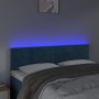 LED-Kopfteil aus dunkelbraunem Samt, 144 x 5 x 78/88 cm von vidaXL, Kopf- und Fußteile - Ref: Foro24-3121804, Preis: 57,72 €,...