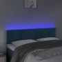 LED-Kopfteil aus dunkelbraunem Samt, 144 x 5 x 78/88 cm von vidaXL, Kopf- und Fußteile - Ref: Foro24-3121804, Preis: 56,20 €,...