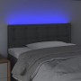 Kopfteil aus dunkelgrauem Stoff mit LED 100x5x78/88 cm von vidaXL, Kopf- und Fußteile - Ref: Foro24-3122037, Preis: 46,56 €, ...