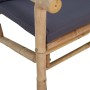 3-teiliges Gartenmöbel-Set aus Bambus mit dunkelgrauen Kissen von vidaXL, Gartensets - Ref: Foro24-3156472, Preis: 360,56 €, ...