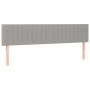 Kopfteil aus hellgrauem Stoff mit LED 180x5x78/88 cm von vidaXL, Kopf- und Fußteile - Ref: Foro24-3121864, Preis: 63,49 €, Ra...