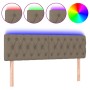 Kopfteil mit LED aus taupegrauem Stoff 160x7x78/88 cm von vidaXL, Kopf- und Fußteile - Ref: Foro24-3121958, Preis: 86,03 €, R...