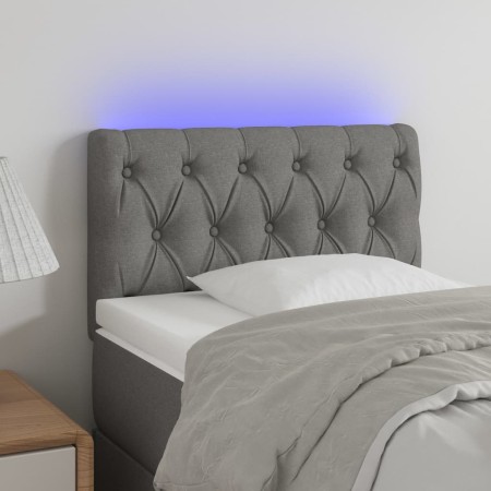 Kopfteil mit LED aus dunkelgrauem Stoff 80x7x78/88 cm von vidaXL, Kopf- und Fußteile - Ref: Foro24-3121923, Preis: 42,62 €, R...
