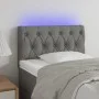 Headboard with LED in dark gray fabric 80x7x78/88 cm by vidaXL, Headboards and footboards - Ref: Foro24-3121923, Price: 44,66...