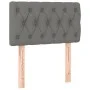 Headboard with LED in dark gray fabric 80x7x78/88 cm by vidaXL, Headboards and footboards - Ref: Foro24-3121923, Price: 44,66...
