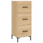 Aparador de madera contrachapada roble Sonoma 34,5x34x180 cm