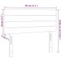 LED-Kopfteil aus dunkelgrünem Samt, 80 x 5 x 78/88 cm von vidaXL, Kopf- und Fußteile - Ref: Foro24-3121785, Preis: 34,51 €, R...