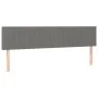 Headboard with LED in dark gray fabric 180x5x78/88 cm by vidaXL, Headboards and footboards - Ref: Foro24-3121865, Price: 70,4...