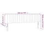 Kopfteil mit LED aus dunkelgrauem Stoff 180x5x78/88 cm von vidaXL, Kopf- und Fußteile - Ref: Foro24-3121865, Preis: 72,32 €, ...