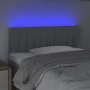Light gray fabric headboard with LED 100x5x78/88 cm by vidaXL, Headboards and footboards - Ref: Foro24-3121840, Price: 45,15 ...