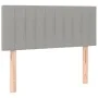 Light gray fabric headboard with LED 100x5x78/88 cm by vidaXL, Headboards and footboards - Ref: Foro24-3121840, Price: 45,15 ...