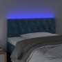 LED-Kopfteil aus dunkelblauem Samt, 90 x 7 x 78/88 cm von vidaXL, Kopf- und Fußteile - Ref: Foro24-3121988, Preis: 51,04 €, R...