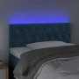 LED-Kopfteil aus dunkelblauem Samt, 90 x 7 x 78/88 cm von vidaXL, Kopf- und Fußteile - Ref: Foro24-3121988, Preis: 53,60 €, R...