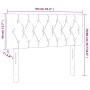 LED-Kopfteil aus dunkelblauem Samt, 90 x 7 x 78/88 cm von vidaXL, Kopf- und Fußteile - Ref: Foro24-3121988, Preis: 51,04 €, R...