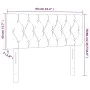 LED-Kopfteil aus dunkelblauem Samt, 90 x 7 x 78/88 cm von vidaXL, Kopf- und Fußteile - Ref: Foro24-3121988, Preis: 53,60 €, R...