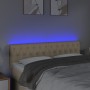 Kopfteil aus cremefarbenem Stoff mit LED 160x7x78/88 cm von vidaXL, Kopf- und Fußteile - Ref: Foro24-3121959, Preis: 86,90 €,...