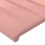 Cabecero con LED de terciopelo rosa 160x5x78/88 cm de vidaXL, Cabeceros y pies de cama - Ref: Foro24-3121909, Precio: 57,46 €...