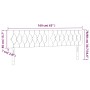 Kopfteil aus hellgrauem Stoff mit LED 160x7x78/88 cm von vidaXL, Kopf- und Fußteile - Ref: Foro24-3121954, Preis: 79,06 €, Ra...
