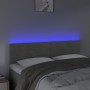 Hellgraues Samtkopfteil mit LED 144x5x78/88 cm von vidaXL, Kopf- und Fußteile - Ref: Foro24-3121800, Preis: 54,29 €, Rabatt: %