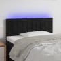 Kopfteil aus schwarzem Samt mit LED 100x5x78/88 cm von vidaXL, Kopf- und Fußteile - Ref: Foro24-3121894, Preis: 42,96 €, Raba...