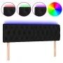 Black velvet headboard with LED 144x7x78/88 cm by vidaXL, Headboards and footboards - Ref: Foro24-3121998, Price: 81,05 €, Di...