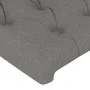 Headboard with LED in dark gray fabric 100x7x78/88 cm by vidaXL, Headboards and footboards - Ref: Foro24-3121939, Price: 45,6...