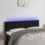 Kopfteil aus schwarzem Samt mit LED 144x5x78/88 cm von vidaXL, Kopf- und Fußteile - Ref: Foro24-3121802, Preis: 48,13 €, Raba...