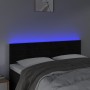 Kopfteil aus schwarzem Samt mit LED 144x5x78/88 cm von vidaXL, Kopf- und Fußteile - Ref: Foro24-3121802, Preis: 48,13 €, Raba...